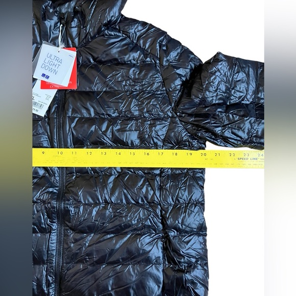 Uniqlo Women’s Ultra Light Down Parka Black Hooded NWT 🔥 XL - Picture 10 of 12